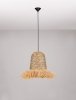 Lampa wisząca sznurkowa pleciona wiszące frendzle owalna boho rystykalna industrialna nad stół do salonu sypialni FANLIZA 9586615 Luces Exclusivas